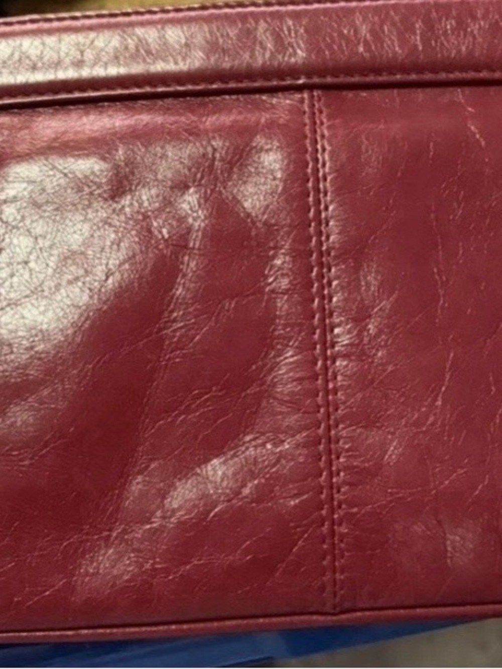 HOBO INTERNATIONAL Dark Red Leather Handbag Purse - Picture 2 of 2